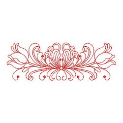 Redwork Rosemaling Flowers 2 08(Md) machine embroidery designs