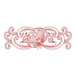 Redwork Rosemaling Flowers 2 13(Lg)