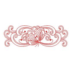 Redwork Rosemaling Flowers 2 13(Lg)