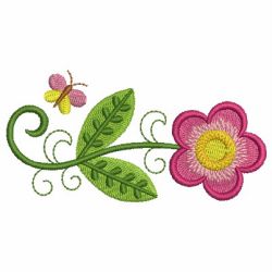 Colorful Spring Flowers 08 machine embroidery designs