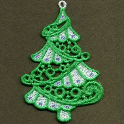 FSL Christmas Trees Ornaments 10 machine embroidery designs