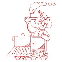 Redwork Circus Train(Md) machine embroidery designs