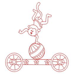 Redwork Circus Train 07(Lg) machine embroidery designs