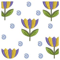 Rag Flower Square machine embroidery designs