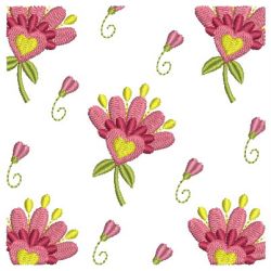 Rag Flower Square 04 machine embroidery designs
