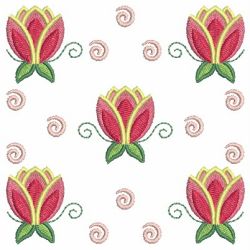 Rag Flower Square 07 machine embroidery designs