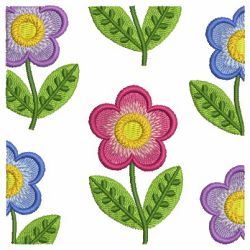 Rag Flower Square 09 machine embroidery designs