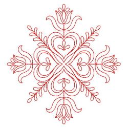 Redwork Dutch Folk Art 2 03(Sm) machine embroidery designs