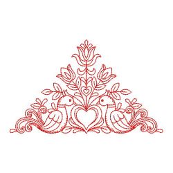 Redwork Dutch Folk Art 2 05(Sm) machine embroidery designs