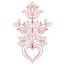 Redwork Dutch Folk Art 2 06(Sm) machine embroidery designs