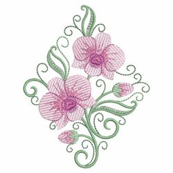 Heirloom Orchid 04 machine embroidery designs