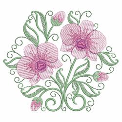 Heirloom Orchid 09 machine embroidery designs