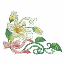 Heirloom Colorful Lily 04 machine embroidery designs