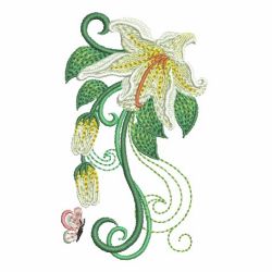 Heirloom Colorful Lily 07 machine embroidery designs