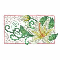 Heirloom Colorful Lily 09 machine embroidery designs