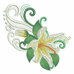 Heirloom Colorful Lily 10 machine embroidery designs