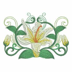 Heirloom Colorful Lily 12 machine embroidery designs