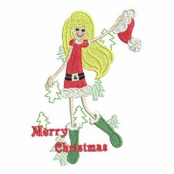 Christmas Girls machine embroidery designs