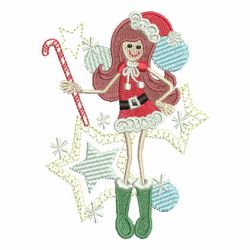 Christmas Girls 06 machine embroidery designs