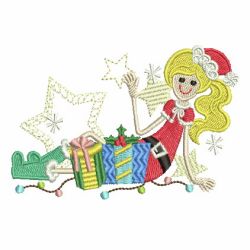 Christmas Girls 07 machine embroidery designs