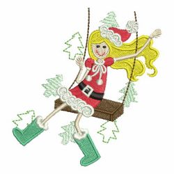 Christmas Girls 09 machine embroidery designs