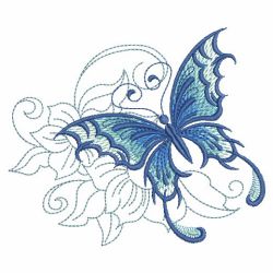 Sketched Butterflies(Md) machine embroidery designs