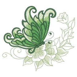 Sketched Butterflies 04(Lg) machine embroidery designs