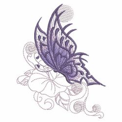 Sketched Butterflies 05(Md) machine embroidery designs