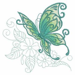 Sketched Butterflies 08(Sm) machine embroidery designs