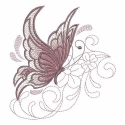 Sketched Butterflies 09(Lg) machine embroidery designs