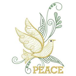 Coil Peace Doves 01(Lg) machine embroidery designs