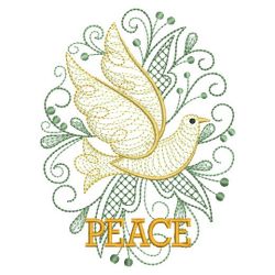 Coil Peace Doves 05(Md) machine embroidery designs