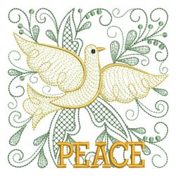 Coil Peace Doves 07(Sm) machine embroidery designs