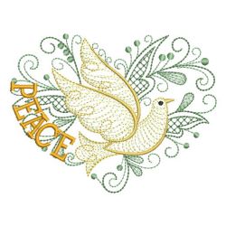 Coil Peace Doves 10(Md) machine embroidery designs