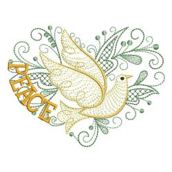 Coil Peace Doves 10(Sm) machine embroidery designs