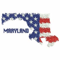 Patriotic US States Map 2 10 machine embroidery designs