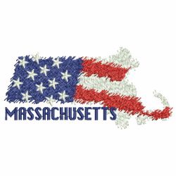 Patriotic US States Map 3 machine embroidery designs
