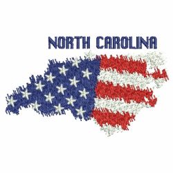 Patriotic US States Map 4 03