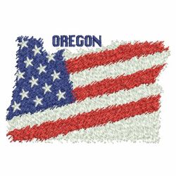 Patriotic US States Map 4 07