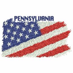 Patriotic US States Map 4 08