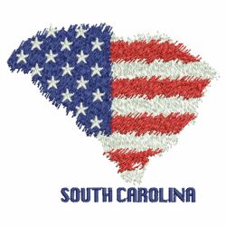 Patriotic US States Map 4 10