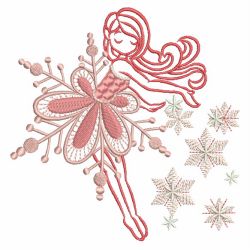 Cute Snow Girl 04(Md) machine embroidery designs