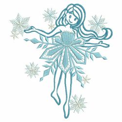 Cute Snow Girl 05(Md) machine embroidery designs