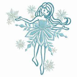 Cute Snow Girl 05(Lg) machine embroidery designs