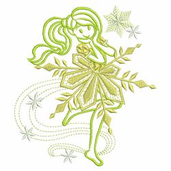 Cute Snow Girl 06(Sm) machine embroidery designs