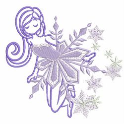 Cute Snow Girl 07(Lg) machine embroidery designs