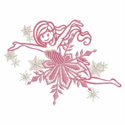 Cute Snow Girl 11(Md) machine embroidery designs