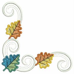 Heirloom Colorful Leaves 04 machine embroidery designs