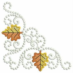 Heirloom Colorful Leaves 07 machine embroidery designs