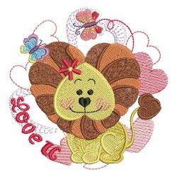 Cute Valentine Animals 03 machine embroidery designs